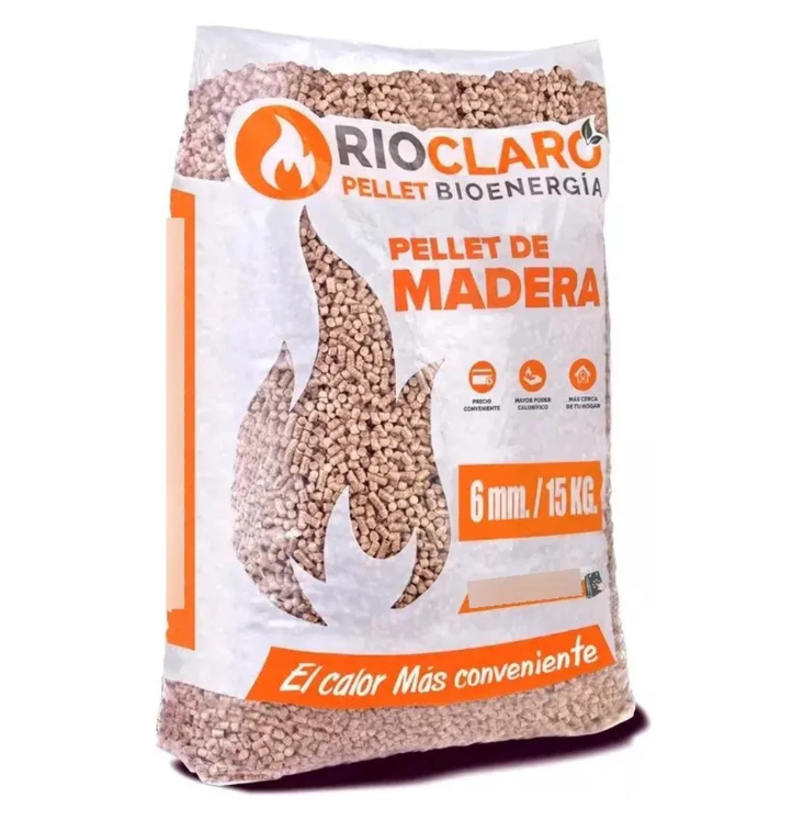 24 Bolsas de Pellet Madera 15 kg
