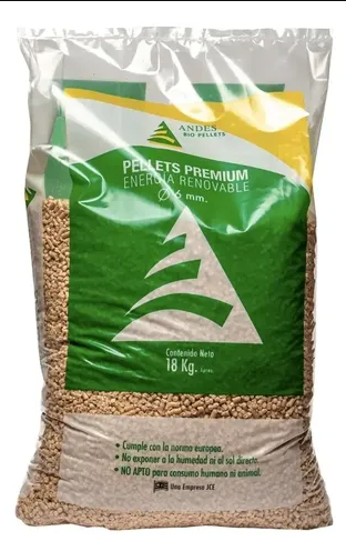 Palet 96 Bolsas de Pellet de Madera de 15 kg